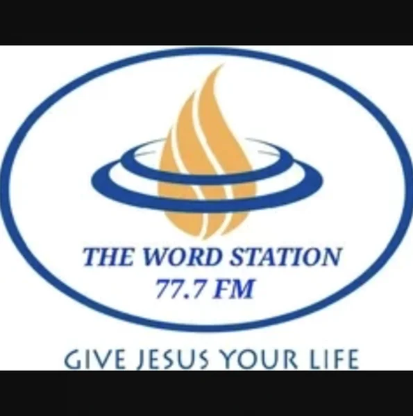 The Word Station 77.7 FM logo