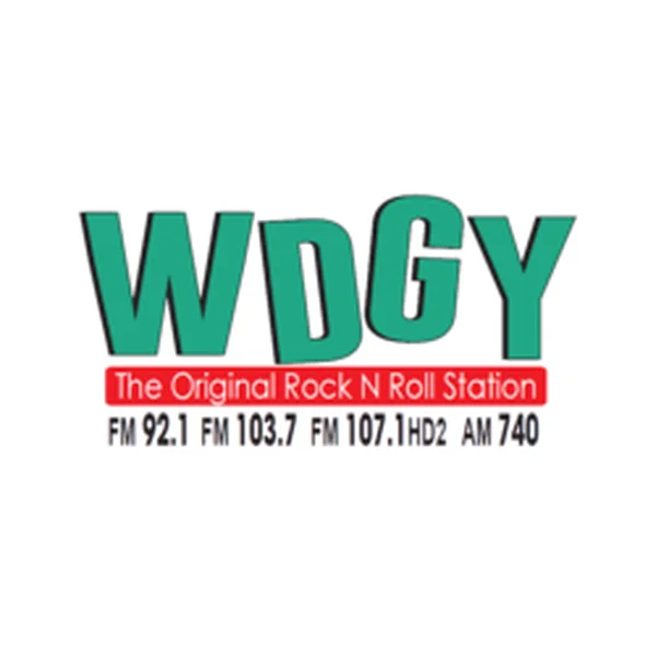 WDGY 740 & 92.1 & 103.7 Hudson logo