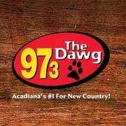 The Dawg 97.3 Acadiana KMDL logo