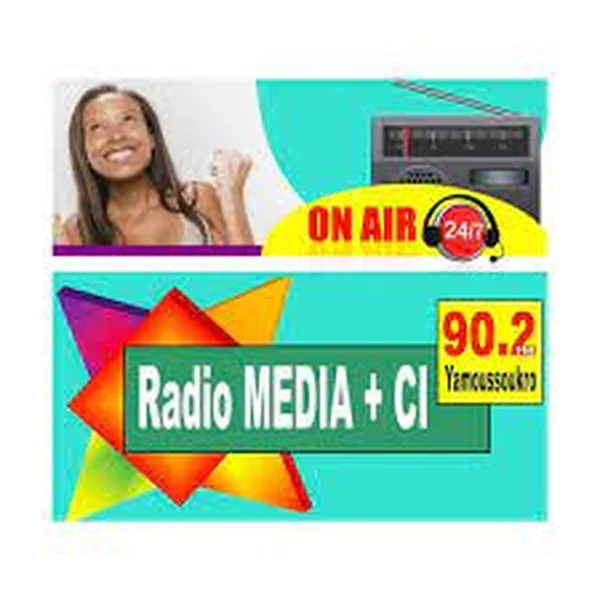 Radio Média + CI Yamoussoukro 90.2 logo