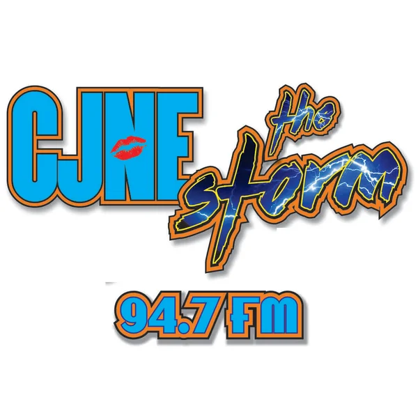 The Storm 94.7 FM CJNE Nipawin logo
