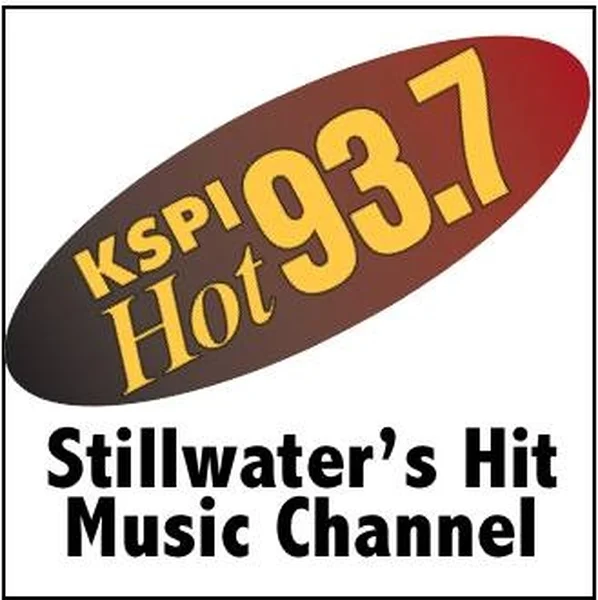 Hot 93.7 FM KSPI Stillwater logo